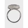 Ring with a large crystal
