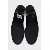 Men's black suede loafers