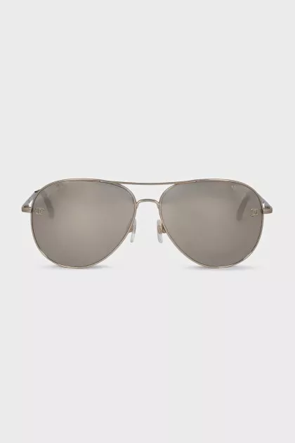 Mirrored aviator sunglasses