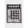 Men's plaid wool scarf