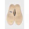 Men's light brown leather loafers