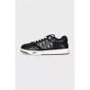 Men's printed leather sneakers
