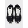 Men's printed leather sneakers