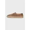 Men's beige suede espadrilles
