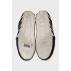 Men's Leather Low Vulcanized Sneakers