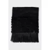 Black scarf with decor