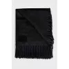 Black scarf with decor