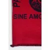 Two-tone scarf with raw edges