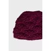 Knitted hat made of cashmere and wool