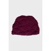 Knitted hat made of cashmere and wool