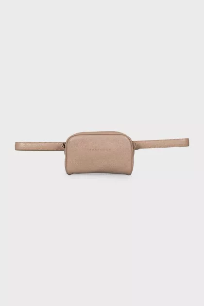 Beige belt bag