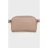 Beige belt bag