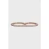Double ring with crystals