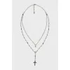 Gold necklace with crystals