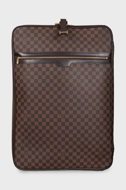 Suitcase with Pegase branded print