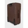 Suitcase with Pegase branded print