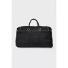 Black textile suitcase