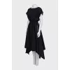 Fitted dress with decorative buttons