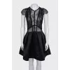 Dress with a lace top