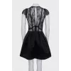 Dress with a lace top