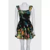 Mini dress in a bright print