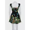 Mini dress in a bright print