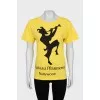 Yellow T-shirt with print