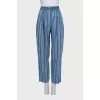 Banana jeans with a signature print