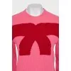 Wool jumper with brand logo