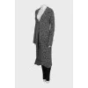 Black and white cardigan with buttons