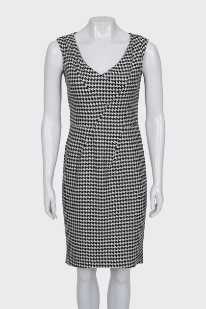 Black and white printed dress