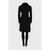 Cashmere coat with removable fur