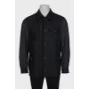Men's gray quilted jacket