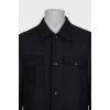 Men's gray quilted jacket