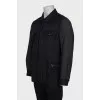 Men's gray quilted jacket
