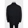 Men's gray quilted jacket