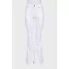 Mid-rise flared jeans