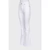 Mid-rise flared jeans