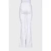 Mid-rise flared jeans