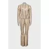 Suit with snakeskin trousers