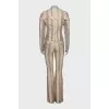 Suit with snakeskin trousers