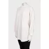 White long sleeve with a signature print
