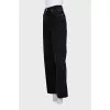 Wide leg distressed jeans with tag