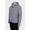 Men's gray hoodie with logo