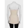 Beige top with buttons
