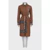 Paisley print long sleeve dress
