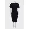 Short sleeve dress with back zipper