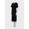 Short sleeve dress with back zipper