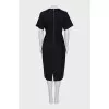 Short sleeve dress with back zipper