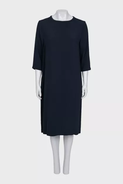 Straight dress with 3/4 sleeves